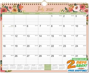 2021-2022 Calendar 18 Monthly Wall Calendar Hanging Hook Large Ruled Blocks