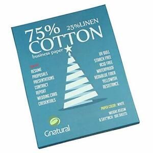 75% cotton 25% linen paper85gsm inkjet laser printing paper8.5&#034;x11&#034; white