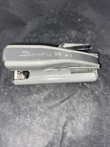 Vintage SWINGLINE 99 W/R Stapler GREEN Metal ~ Side Staple Remover ~ 4 3/4&#034;