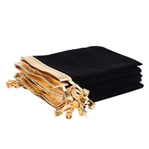 KIPETTO 25Pcs Soft Velvet Pouches with Drawstrings for Jewelry Wedding Candy