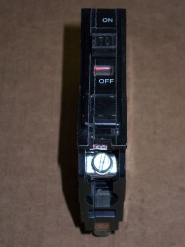 Square d qo qo170 1 pole 70 amp circuit breaker snap in black for sale