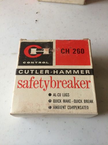 CUTLER HAMMER  60AMP DOUBLE POLE CIRCUIT BREAKER CH260  NEW - FREE SHIPPING!!!