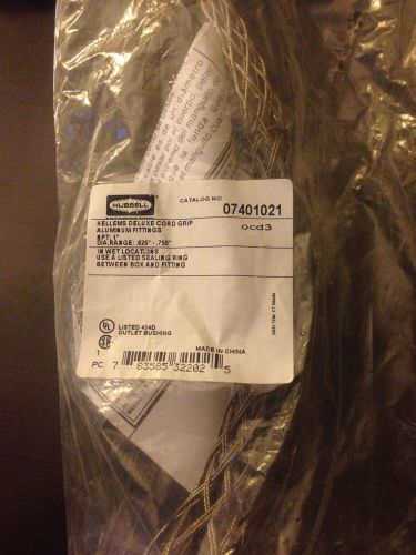 Hubbell Kellems 07401021 Cord Grip 1&#034; New In Package Free Shipping