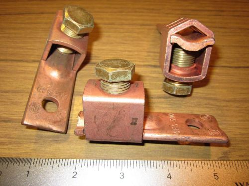 1 conductor copper terminal lug connectors 1/0 - 350mcm wire cable one hole 3/8&#034; for sale