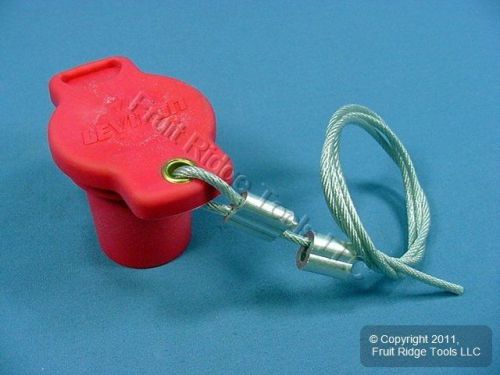 New leviton red 16 series cam-type plug male protective cap insulator 16p21-r for sale