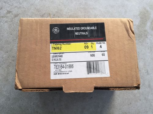 (qty. 5) ge tni62 30a-600v fusible neutral kit - new for sale
