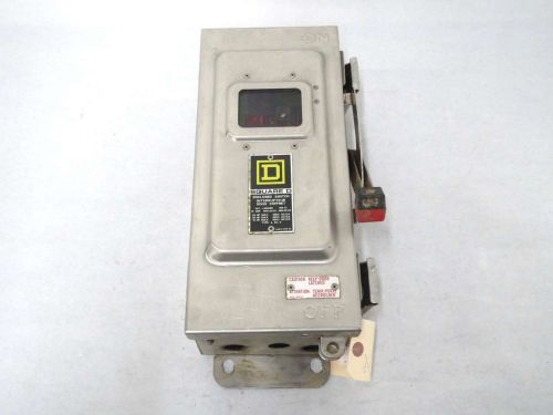 Square d hu361ds 30a amp safety 600v-ac 3p stainless disconnect switch b482692 for sale