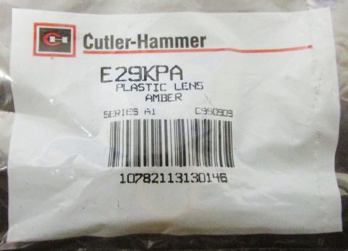 EATON CUTLER HAMMER Plastic Amber Indicating Pilot Light Lens E29KPA
