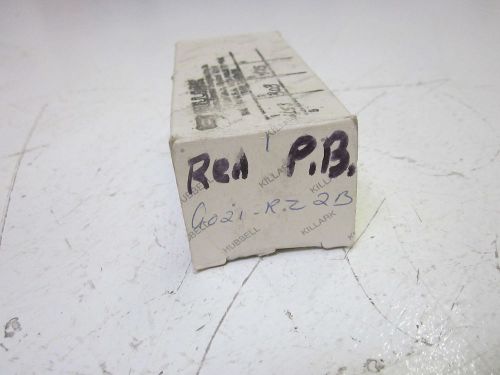 KILLARK/HUBBELL G021-RZ22B RED PUSHBUTTON *NEW IN A BOX*