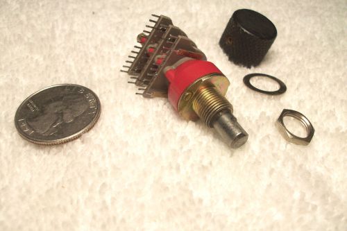 1 grayhill rotary switch   w/knob  6p/4t  non-shorting smaller pc mount switch for sale
