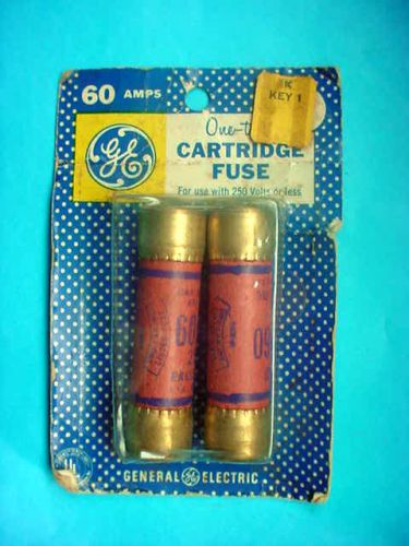 GE 60 Amp Cartridge Fuses NEW OLD STOCK  GE37560-2D MADE By EAGLE MFG CO USA