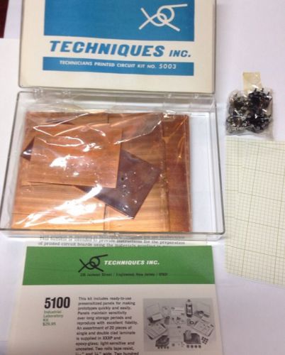 Vintage TECHNIQUES  Printed Circuit Kit NO.5003