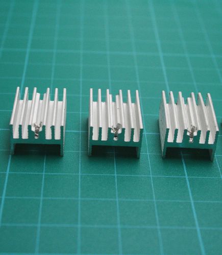 8PCS 20*15*10mm HeatSink Aluminum for TO-220 LED IC Power Transistor New!