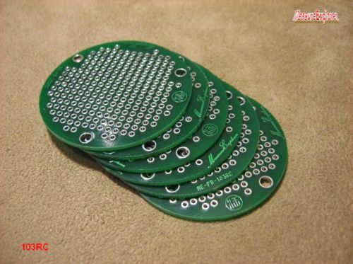 103RC 2 layer 2&#034;diameter plated thru-hole circular circuit prototype PCB board