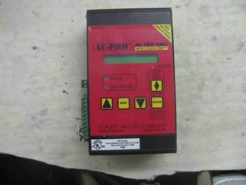 Utility relay company ac-pro trip unit t-361v-2 micro-controller based for sale