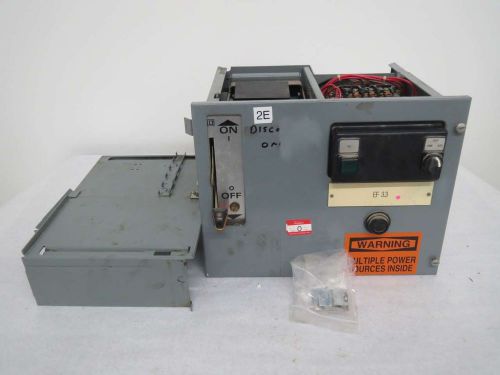 SQUARE D 8536 SDO1 STARTER SIZE2 600V 25HP DISCONNECT FUSIBLE MCC BUCKET B334205