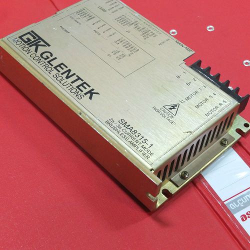 Glentek sma8315-168-008g-1 motion control brushless amplifier 2?/3? sn:xxa003 for sale
