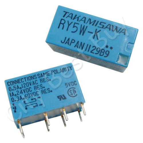 20 x RY5W-K DC5V AC120V Power Relay 8 Pin DPDT Signal Audio TAKAMISAWA FUJITSU