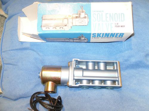 SKINNER Electric SOLENOID VALVE 1/4&#034;  FOUR-WAY [ Lots Of 5] Price Reduced