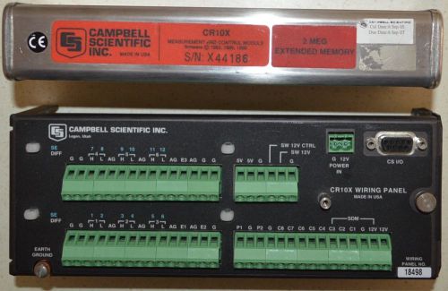 Campbell scientific cr10x data logger 44186 - tested - great shape, 2 meg. mem. for sale