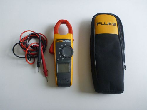 Fluke 373 True RMS Clamp Meter w/ Bag &amp; Leads- Excellent Condition - Used 4X