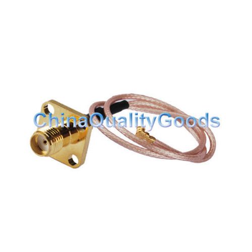 Sma female flange type to ufl/ipx ra with rg178 25cm cable assembly for wireless for sale