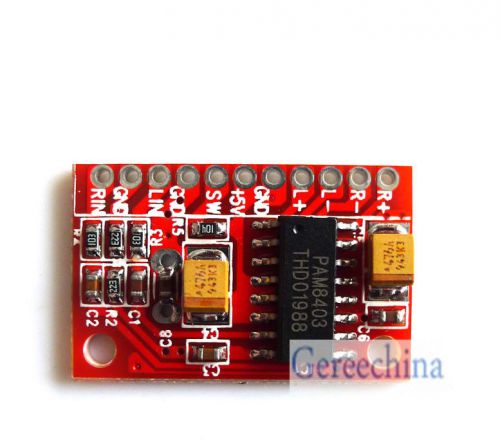 10pcs Digital Power Amplifier Board USB Power Supply5V 3W + 3W DC AMP Module