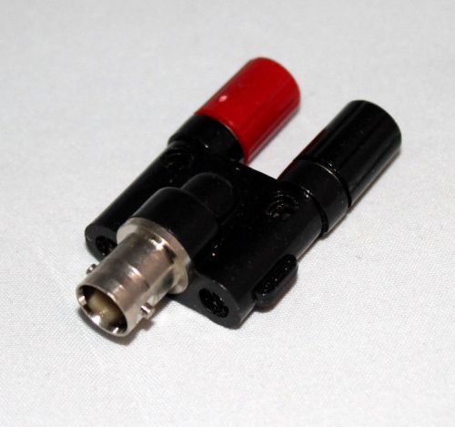 BNC Female Plug to Two Dual Banana Female Jack Coaxial RF Adapter (US Stock)