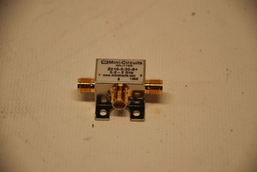 New mini circuits zx10-2-20-s 2-way sma power splitter .2-2 ghz 50? for vhf/uhf for sale