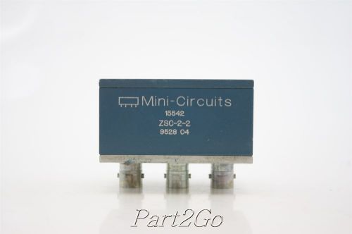 Mini circuits 2-way power divider splitter 0.002-60mhz 50? zsc-2-2  tested bnc for sale