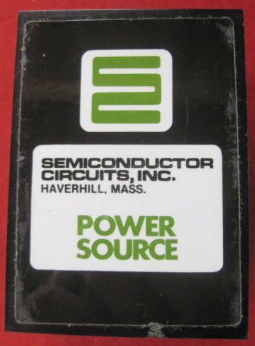 12 volt power supply – semiconductor circuits ea 12d for sale