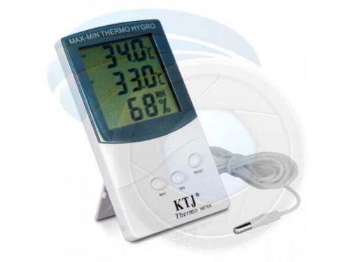 Lcd indoor outdoor digital thermometer hygrometer for sale