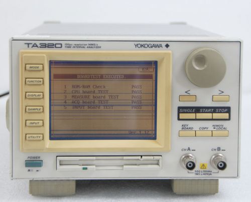Yokogawa TA320 Time Interval Analyzer The screen is striped  not clearly