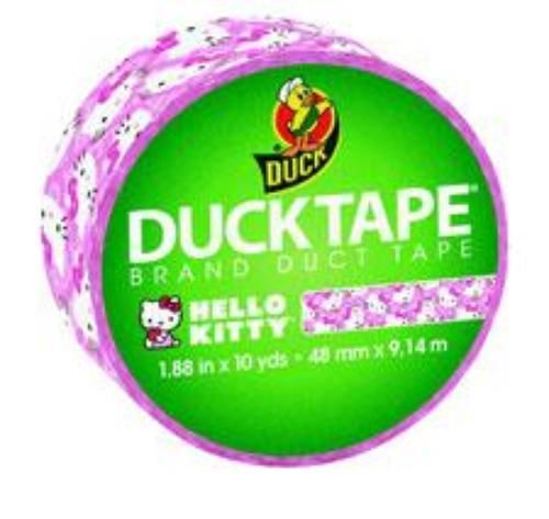 Shurtech Duck Brand Duct Tape 1.88&#039;&#039; x 10 yards Hello Kitty Licensed Print