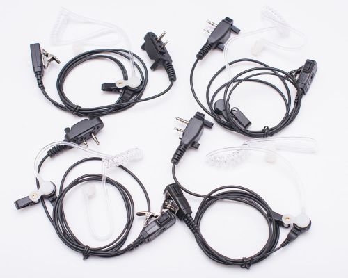 4 pcs fbi style headset for icom ic-f3011/f4011/f4021/f3062/f4062/t42a/t42e/t22e for sale