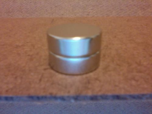 2 n52 neodymium cylindrical (3/4 x 1/4) inch cylinder magnets. for sale