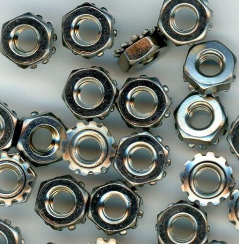 10-32 Stainless Steel Kep Nut - Qty 40 - Keps