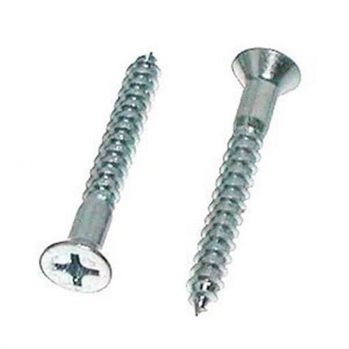 #3x1/2 Wood Screw Phillips Flat Head Steel / Zinc Plated Pk 200