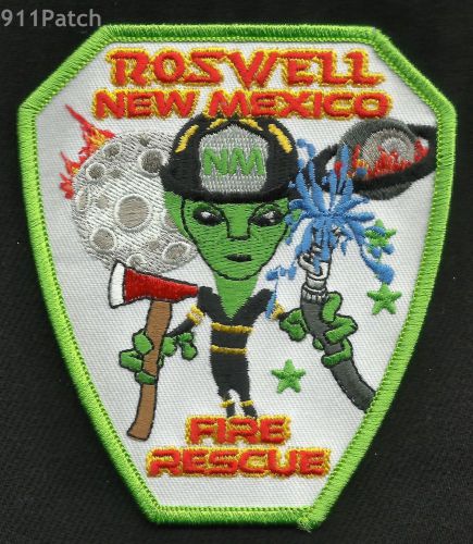 ROSWELL, NM - Fire Rescue &#034;ALIEN&#034; FIREFIGHTER Patch NEW MEXICO FIRE DEPT.