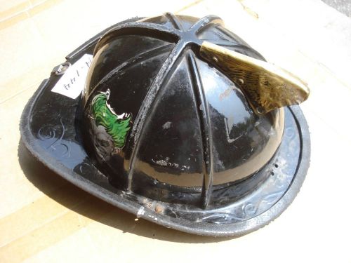 Cairns 1010 helmet + liner firefighter turnout bunker fire gear ...#144 black for sale
