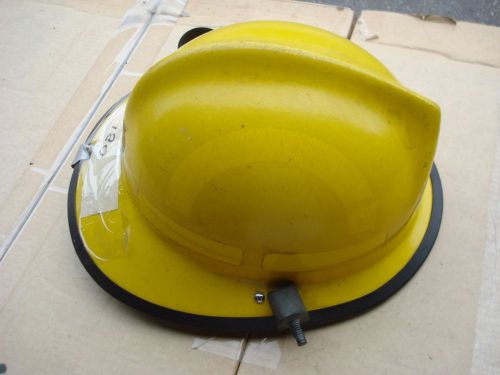 Morning pride lite force 5 helmet + liner firefighter  fire gear h180 yellow for sale