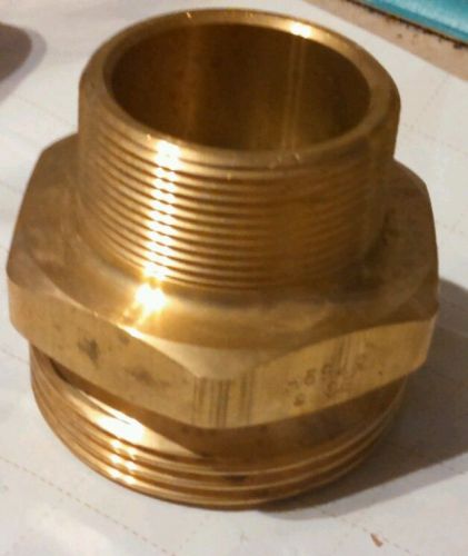 Brass male acme x fnpt adapter 3-1/4&#034;male acme thread  lp gas hose adapter for sale