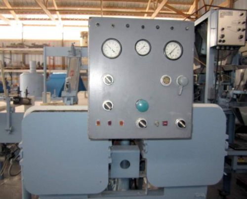 Used twin chamber vacuum box w/ control panel, for sealing large cans for sale