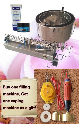 Capping machne,1000ml liquid paste cream shampoo filling machine with heater for sale