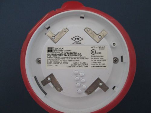 Thorn isn-550p analog addressable photoelectric smoke detector new!!! for sale