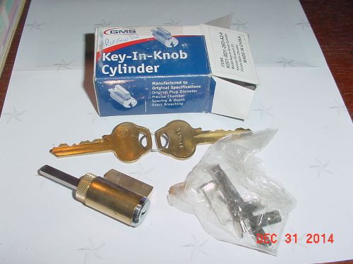 Locksmith nos grade 2 gms key in knob 26d kik cylinder w/ 2 rd1 d1 cut keys for sale