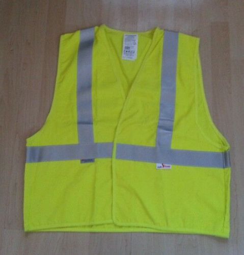 Safety Vest, Fluorescent Yellow, 3M Reflective, Velcro, XL, Vinatronics