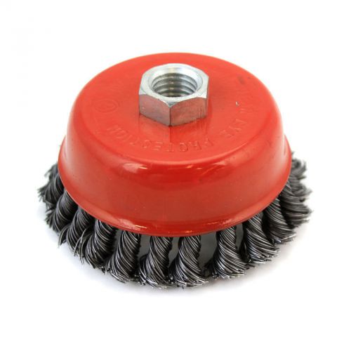 10 New 4&#034; Twist Style Wire Cup Brush Twisted Wheels Grinders 12,500 RPM