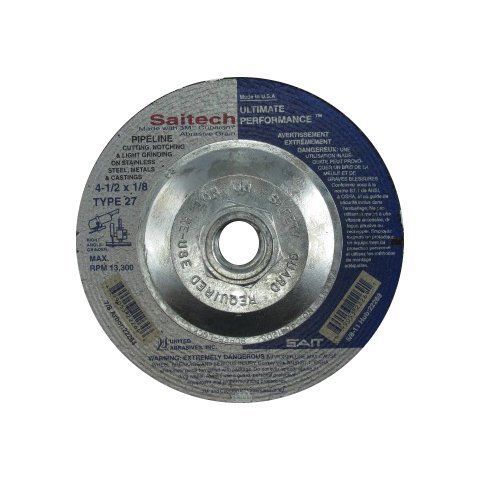 1/8&#034; X 4-1/2&#034; Hubbed Center Stainless Steel Wheel