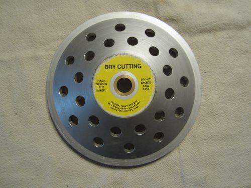 7 inch diamond cup dry cutting wheel
